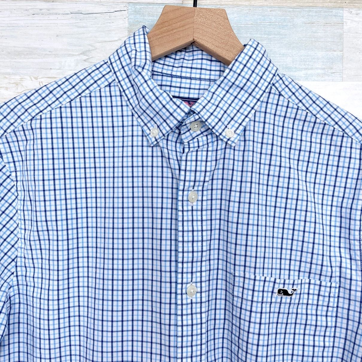 Vineyard Vines Vineyard Vines Classic Tucker Shirt Blue White Check Mens S Size US S / EU 44-46 / 1 - 2 Thumbnail