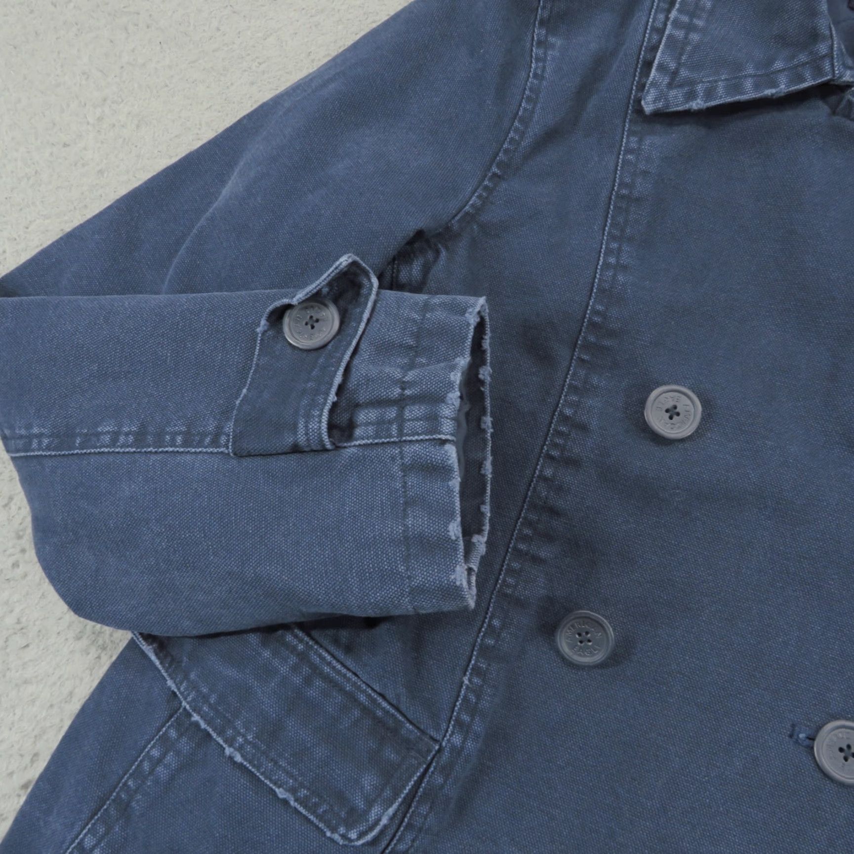 American Eagle Outfitters American Eagle Jacket Womens Medium Navy Double Breasted Military Cargo Utility Jacket Size M / US 6-8 / IT 42-44 - 2 Thumbnail
