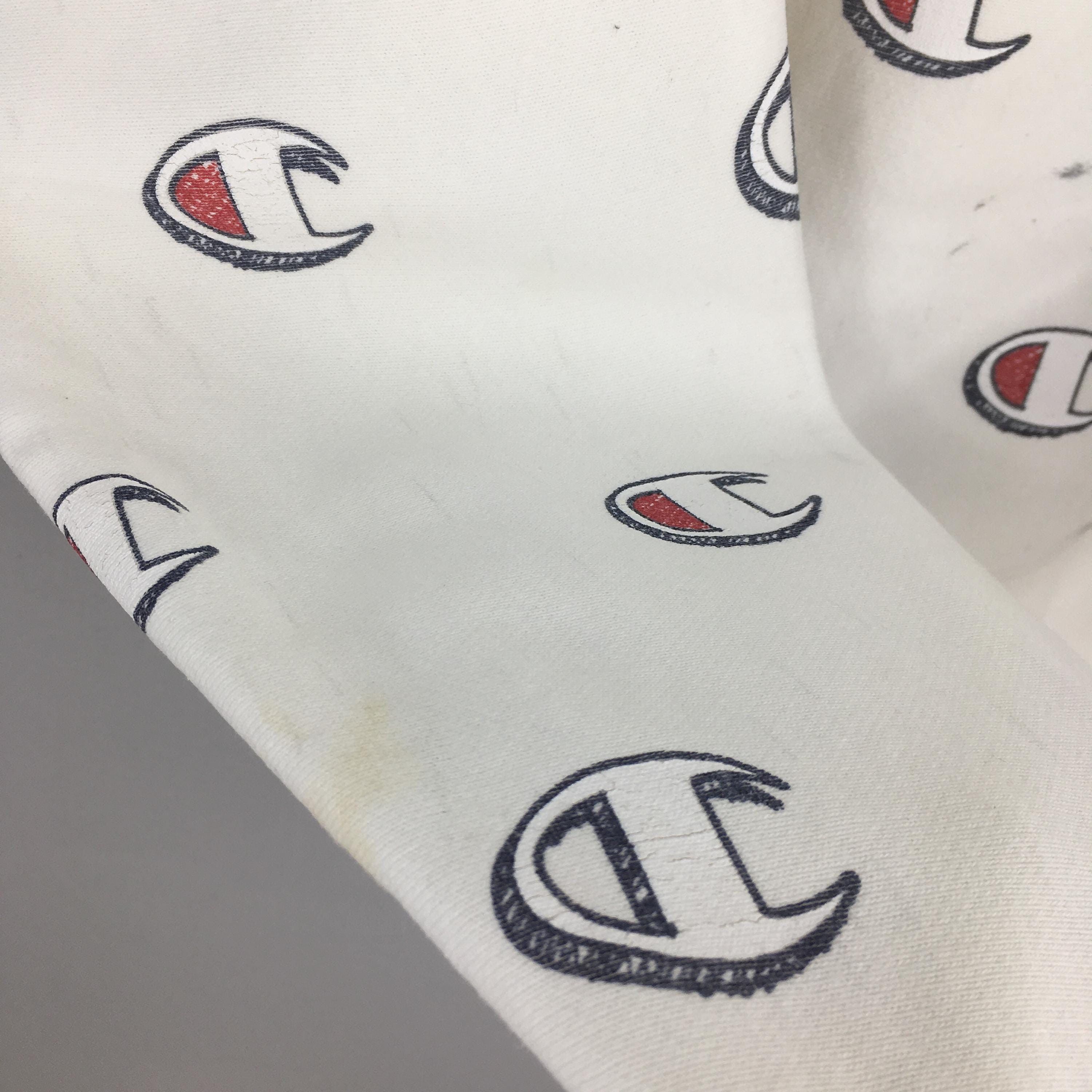 Champion × Vintage Vintage Y2K Champion Reverse Weave White Sweatshirt Medium Size US M / EU 48-50 / 2 - 5 Thumbnail