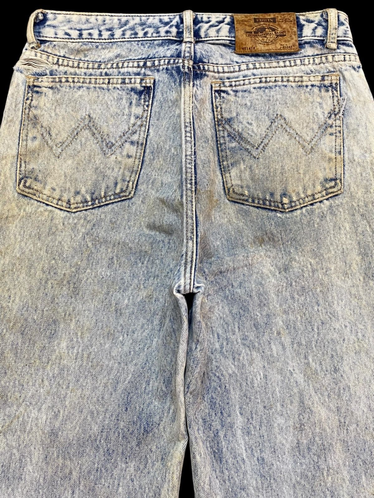 Edwin Vintage Edwin International Basic Acid Wash Distressed Jeans Size US 29 - 4 Thumbnail