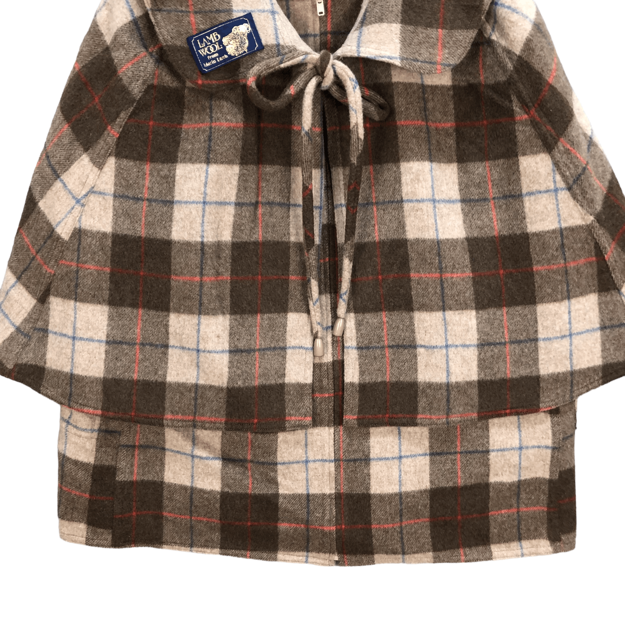 Vintage MARIO LAMB TARTAN REVERSIBLE WOOL SHAWL JACKET #6008-218 Size L / US 10 / IT 46 - 4 Thumbnail