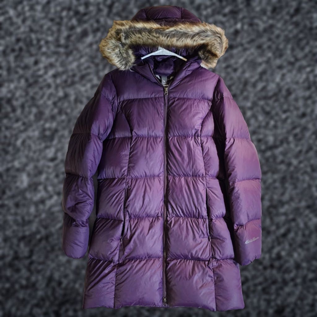 Eddie Bauer VINTAGE Eddie Bauer Parka Jacket Women Medium Fur Lined Goose Down Puffer Coat 90s Outdoor Size M / US 6-8 / IT 42-44 - 1 Thumbnail
