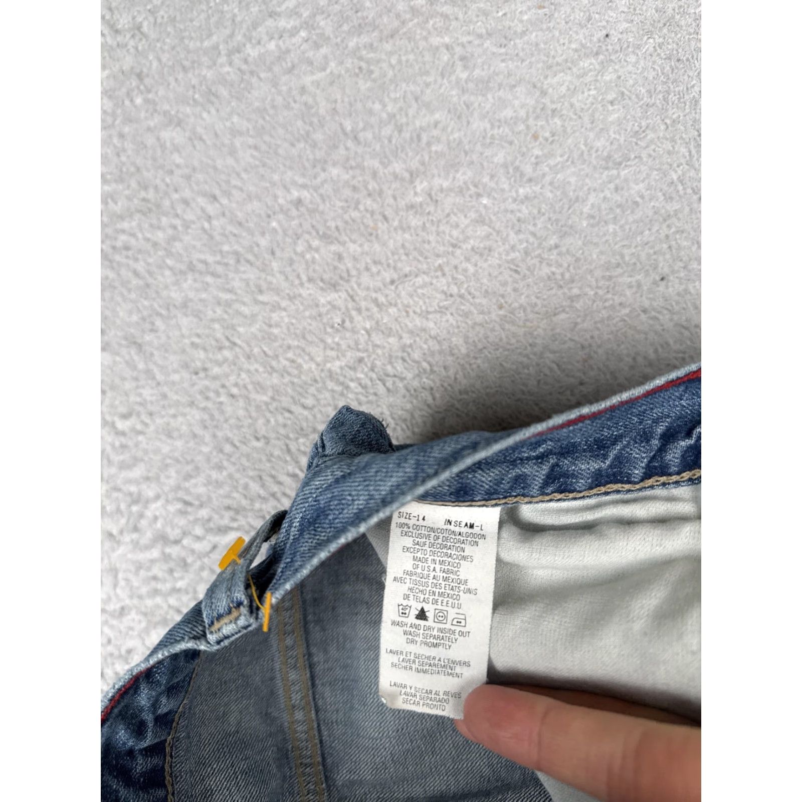 Tommy Hilfiger Tommy Hilfiger Jeans Womens 14 Boyfriend Blue Medium Wash High Rise Relaxed 34x33 Denim 5-Pocket Logo Size 36" / US 14 / IT 50 - 7 Thumbnail