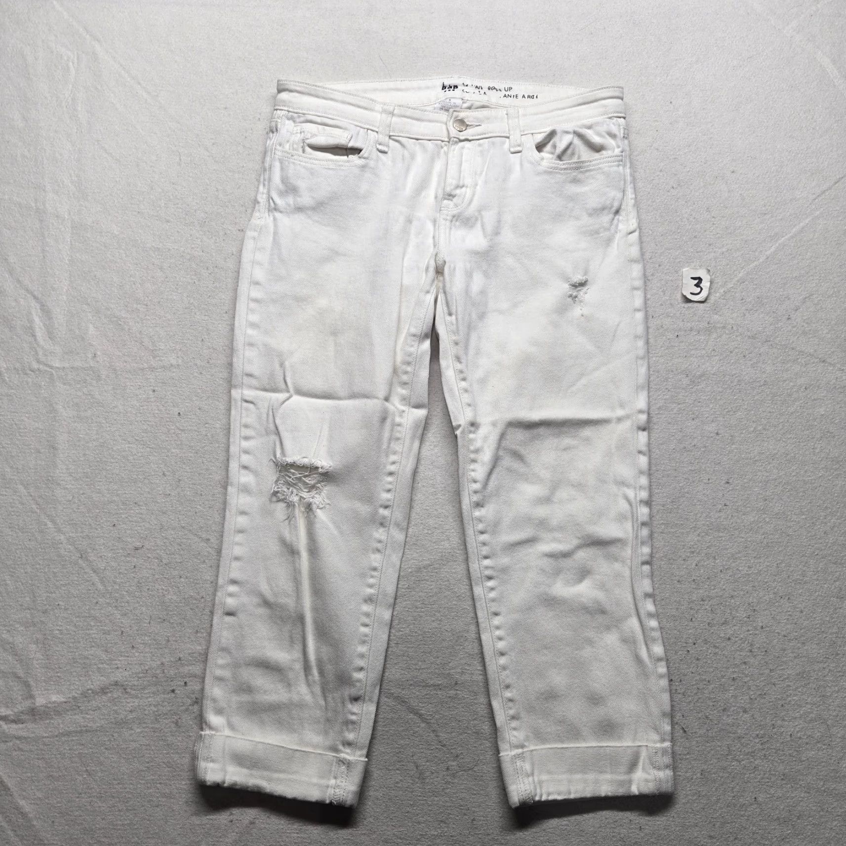 Gap Gap Signature Skinny Ankle Solid White Pants Adult Women's Size 8 Size 30" / US 8 / IT 44 - 2 Thumbnail
