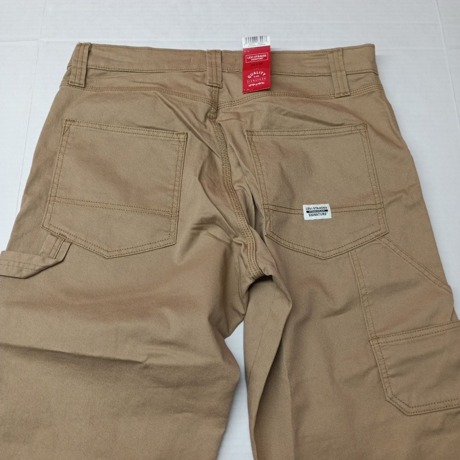 Levi's Signature By Levi Strauss Carpenter Jeans Men's 34x30 Brown Size US 34 / EU 50 - 8 Thumbnail