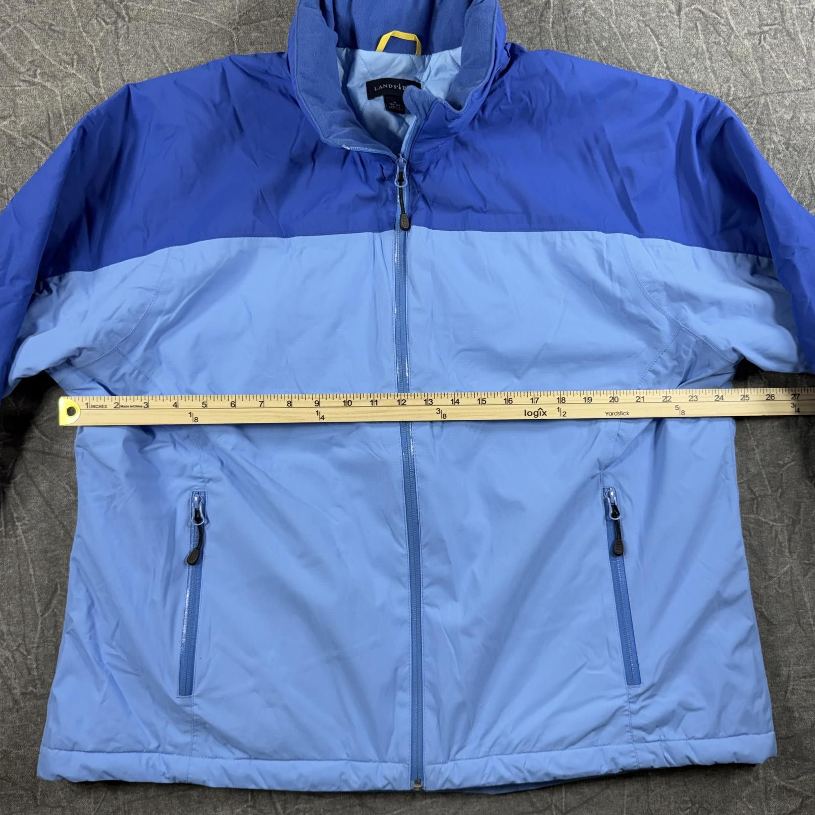 Lands' End Lands End Jacket Women's 1X Blue Thermolite Quilted Lining Size XL / US 12-14 / IT 48-50 - 6 Thumbnail
