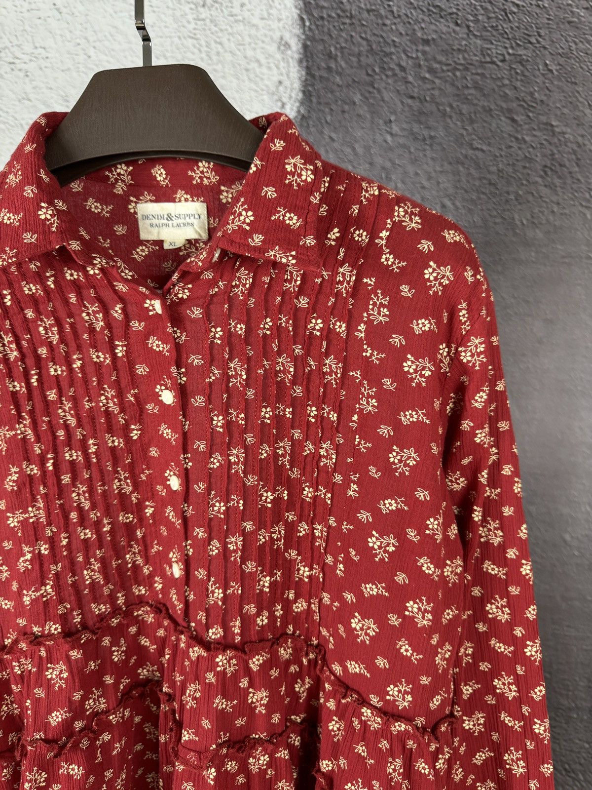 Denim & Supply Ralph Lauren Denim & Supply Ralph Lauren leaf floral pattern mini dress Size XL / US 12-14 / IT 48-50 - 4 Thumbnail