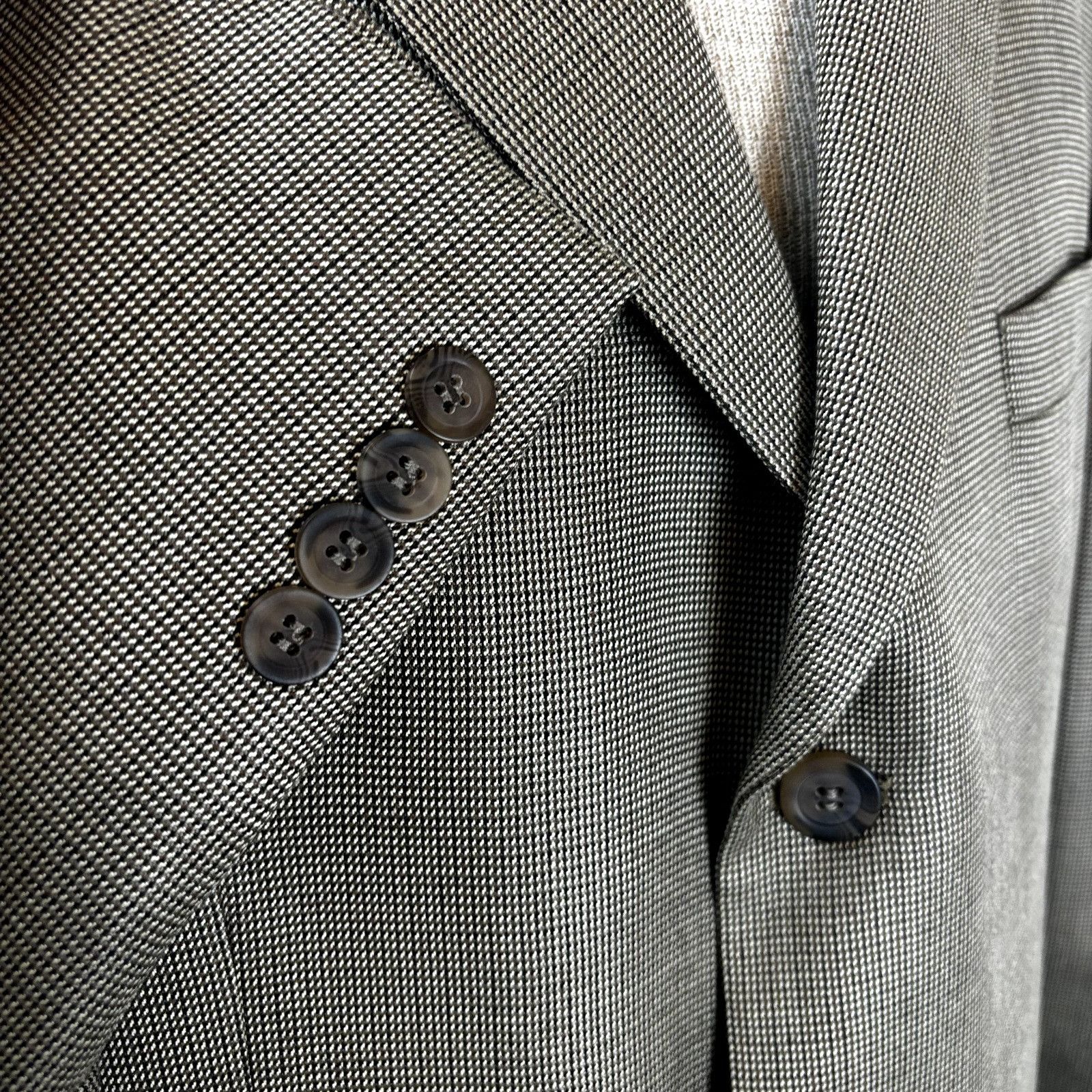Andrew Fezza Andrew Fezza Men's Flannel Sport Coat Blazer Size 43R Silk W Size 42R - 12 Thumbnail