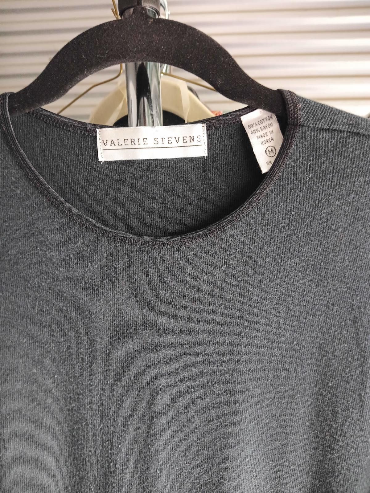 Designer Valerie Stevens Long Sleeve Top - Classic Charcoal Size M / US 6-8 / IT 42-44 - 4 Thumbnail