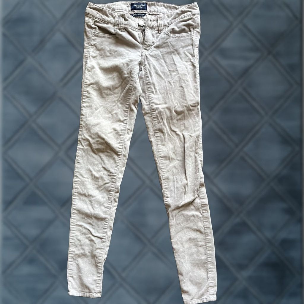 American Eagle Outfitters American Eagle Outfitters Jegging Pants Corduroy Beige Tan Women Size 0 Size 25" / US 0 / IT 36 - 1 Thumbnail