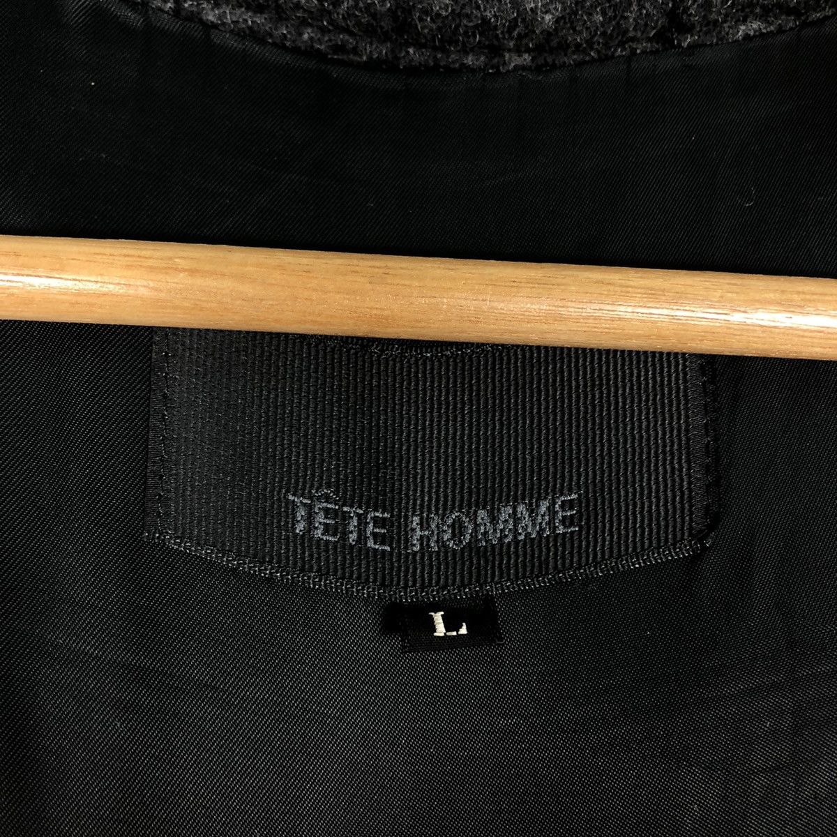 Issey Miyake 🔥Rich Black - Wool Hunting Jacket Double Layer Tete Homme Size US L / EU 52-54 / 3 - 14 Thumbnail