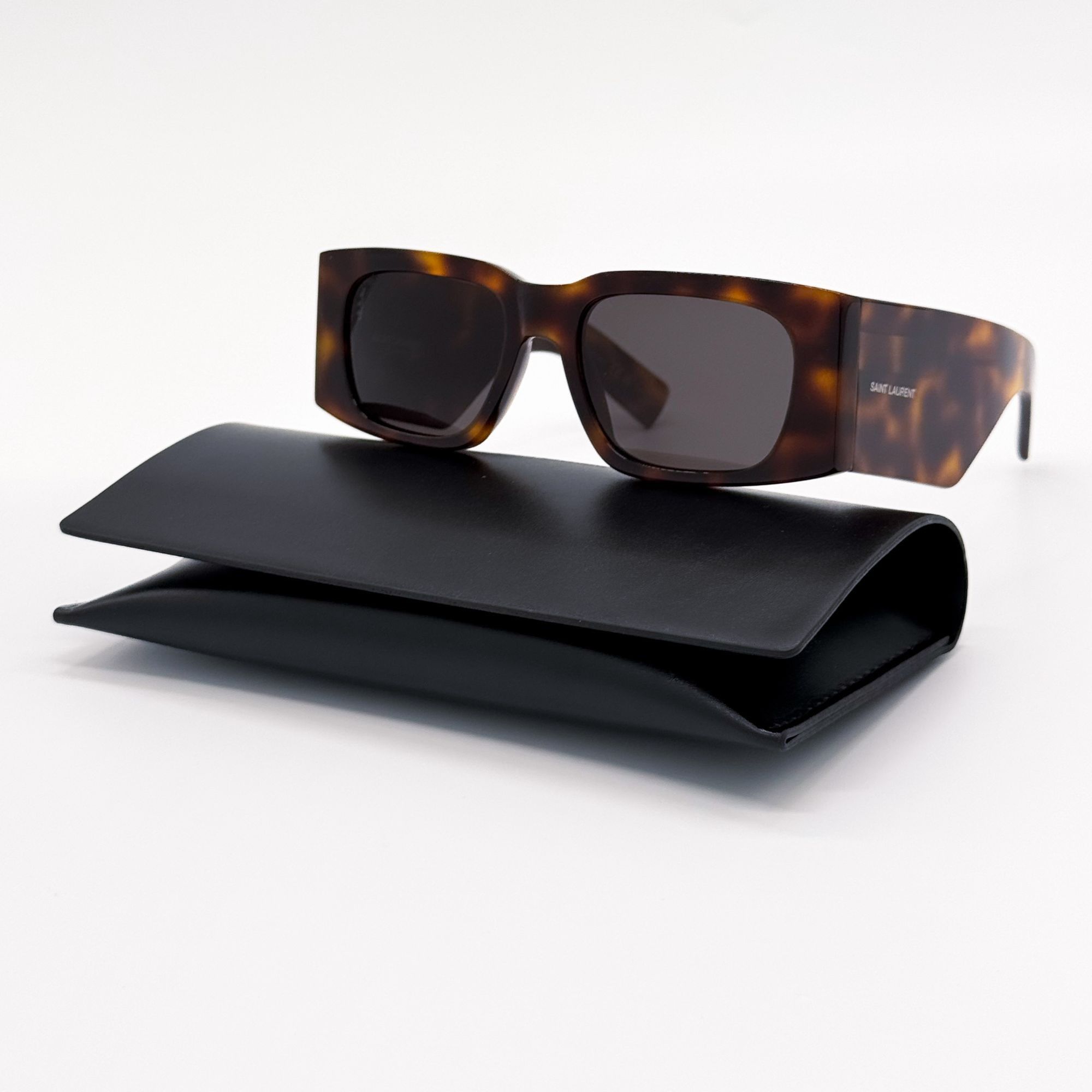 Saint Laurent Paris NEW SAINT LAURENT SUNGLASSES SL654 003 WOMEN SQUARE HAVANA/G Size ONE SIZE - 1 Thumbnail