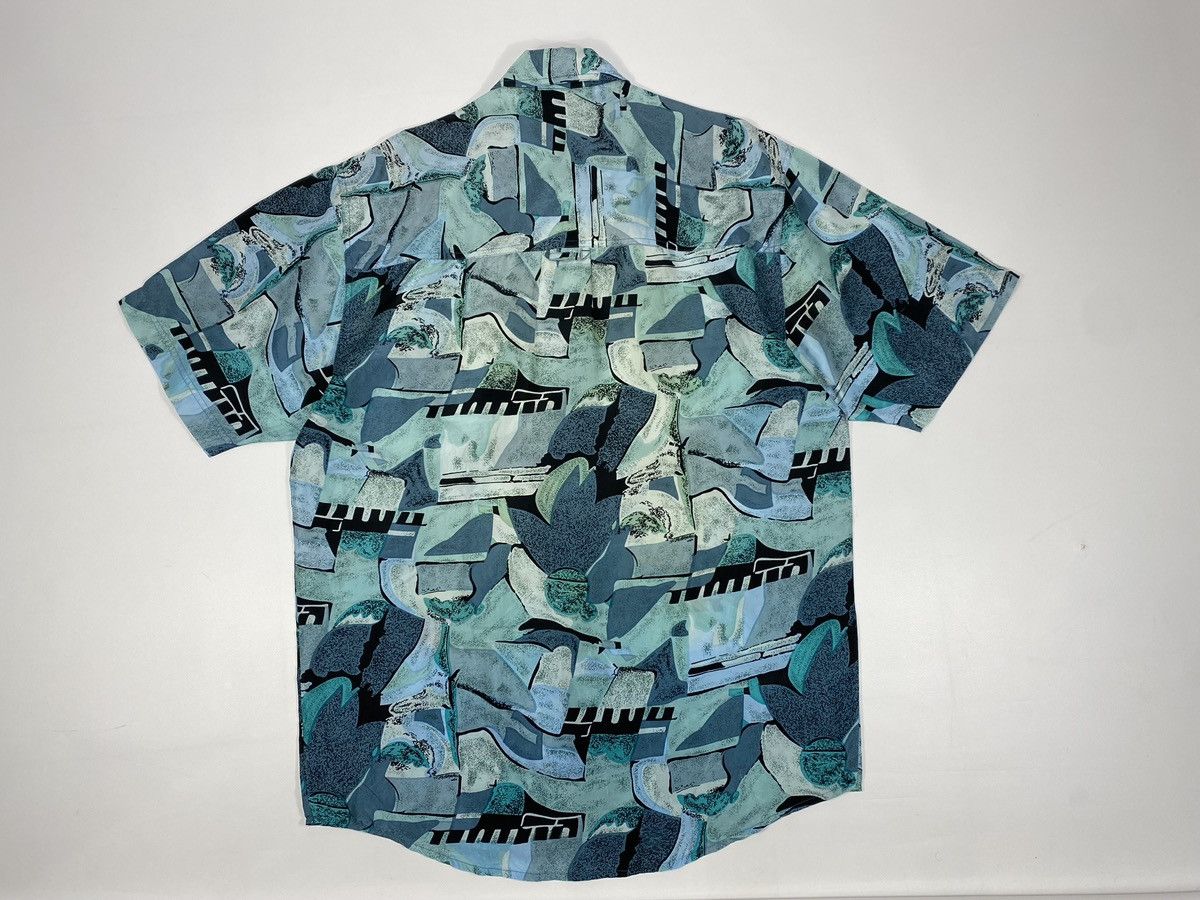 Vintage Vintage 90s Silk Crazy Abstract Hawaiian Festival Shirt Size US L / EU 52-54 / 3 - 10 Thumbnail