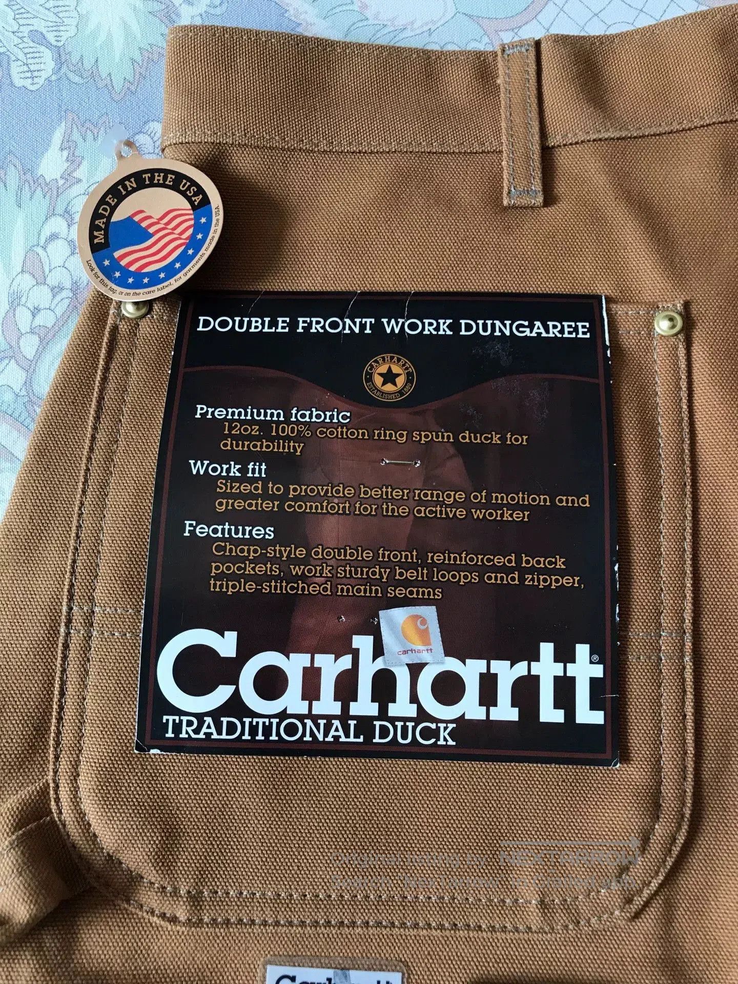 Carhartt Carhartt B01 BRN W38L30 Work Pants. Size US 38 / EU 54 - 8 Thumbnail