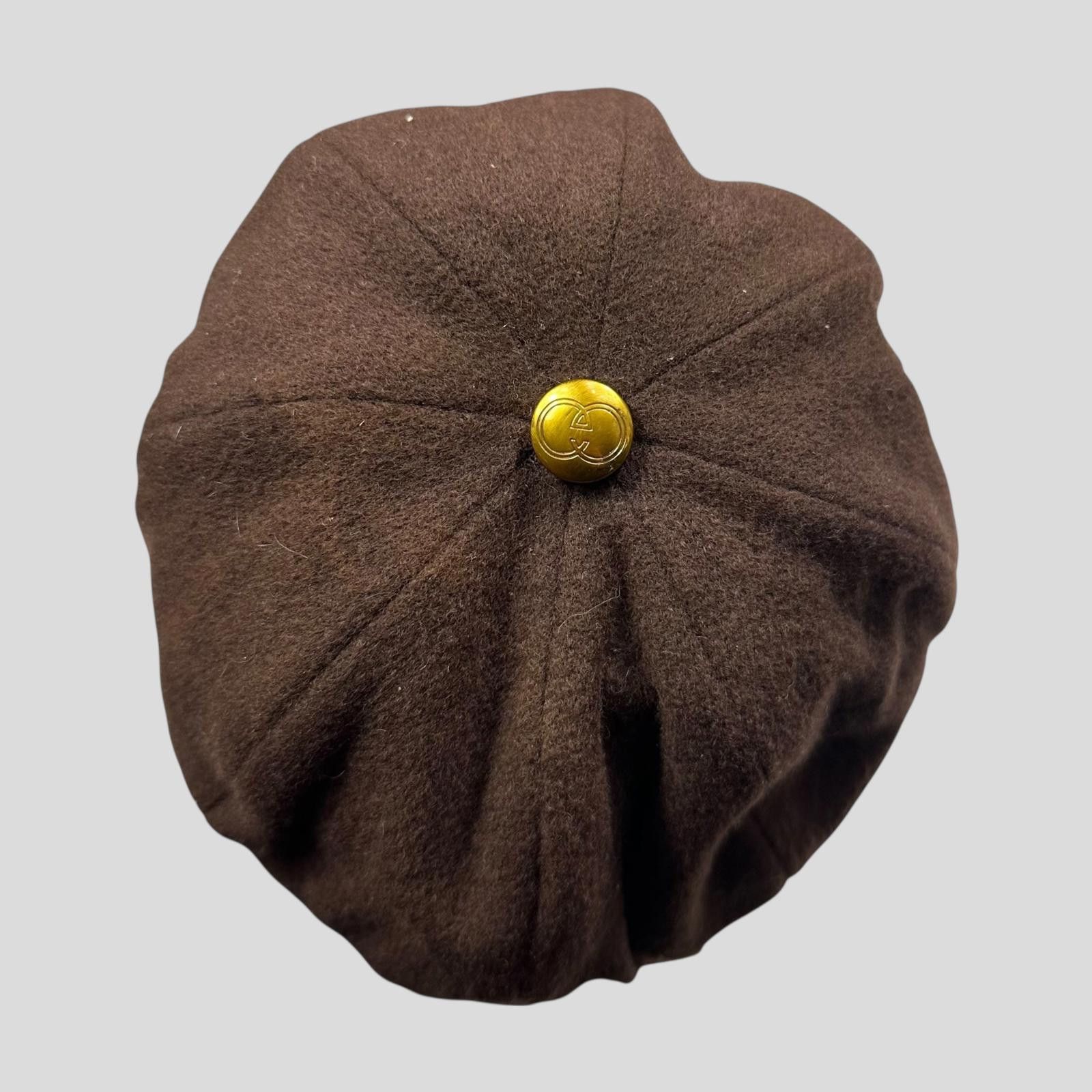 Gucci Gucci 00’s Cashmere Wool Leather Newsboy Jockey Hat - S/M Size ONE SIZE - 3 Thumbnail