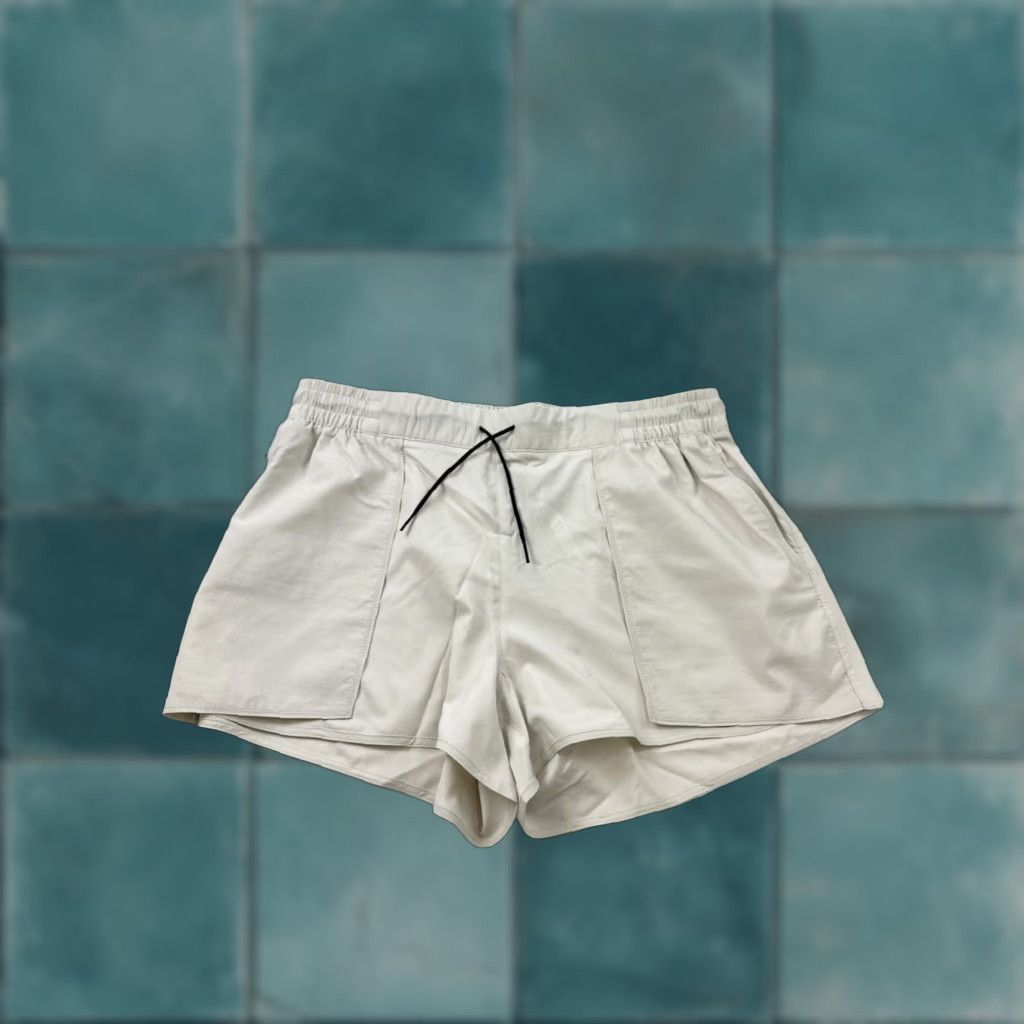 Adidas Adidas Run For The Oceans Women's Athletic Shorts Beige XL Extra Large Size 40" / US 18 - 1 Thumbnail