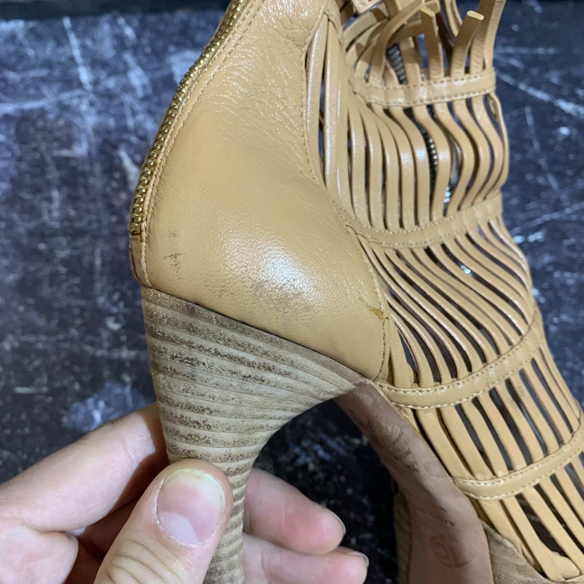 Alexander McQueen Alexander MaQueen Beige Leather Platform Cage Heels size 38 Size US 8 / IT 38 - 14 Thumbnail