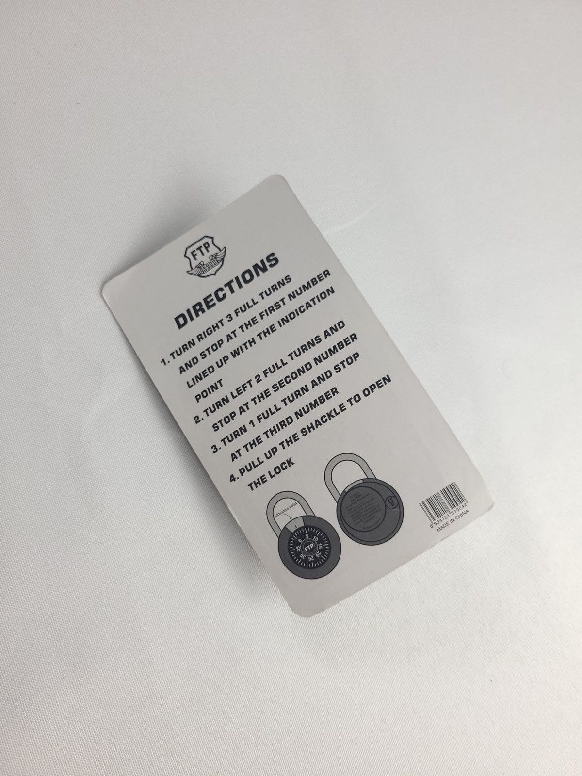 Fuck The Population FTP Logo Combination Lock (2024) Size ONE SIZE - 3 Thumbnail
