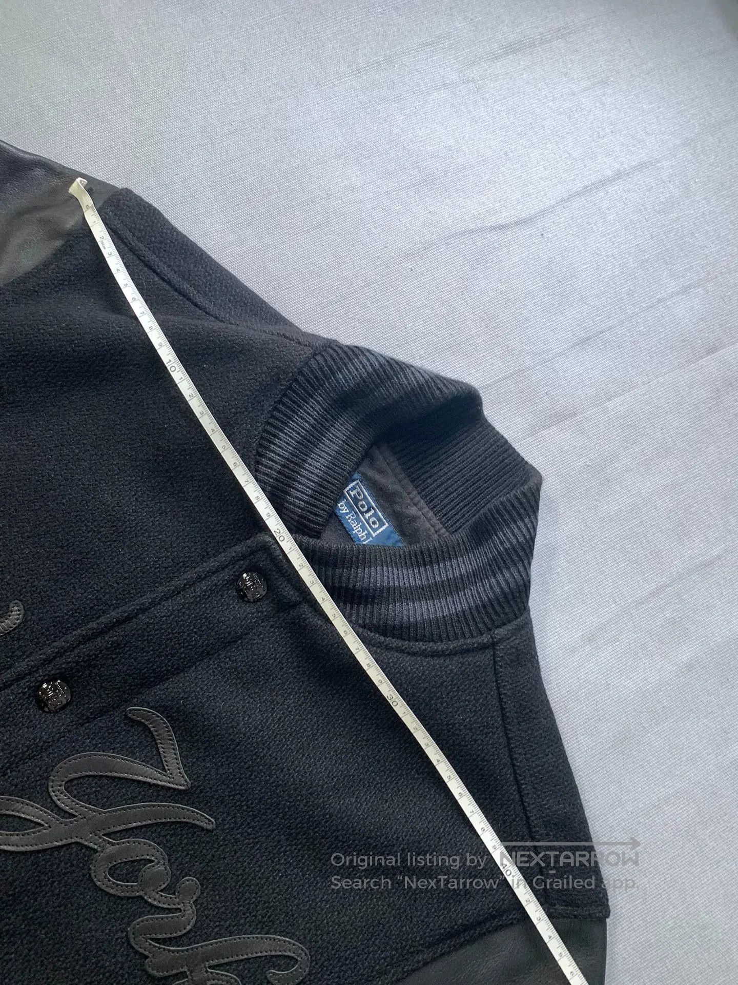 Polo Ralph Lauren Ralph Lauren New York Wool Leather Varsity Jacket. Size US S / EU 44-46 / 1 - 6 Thumbnail