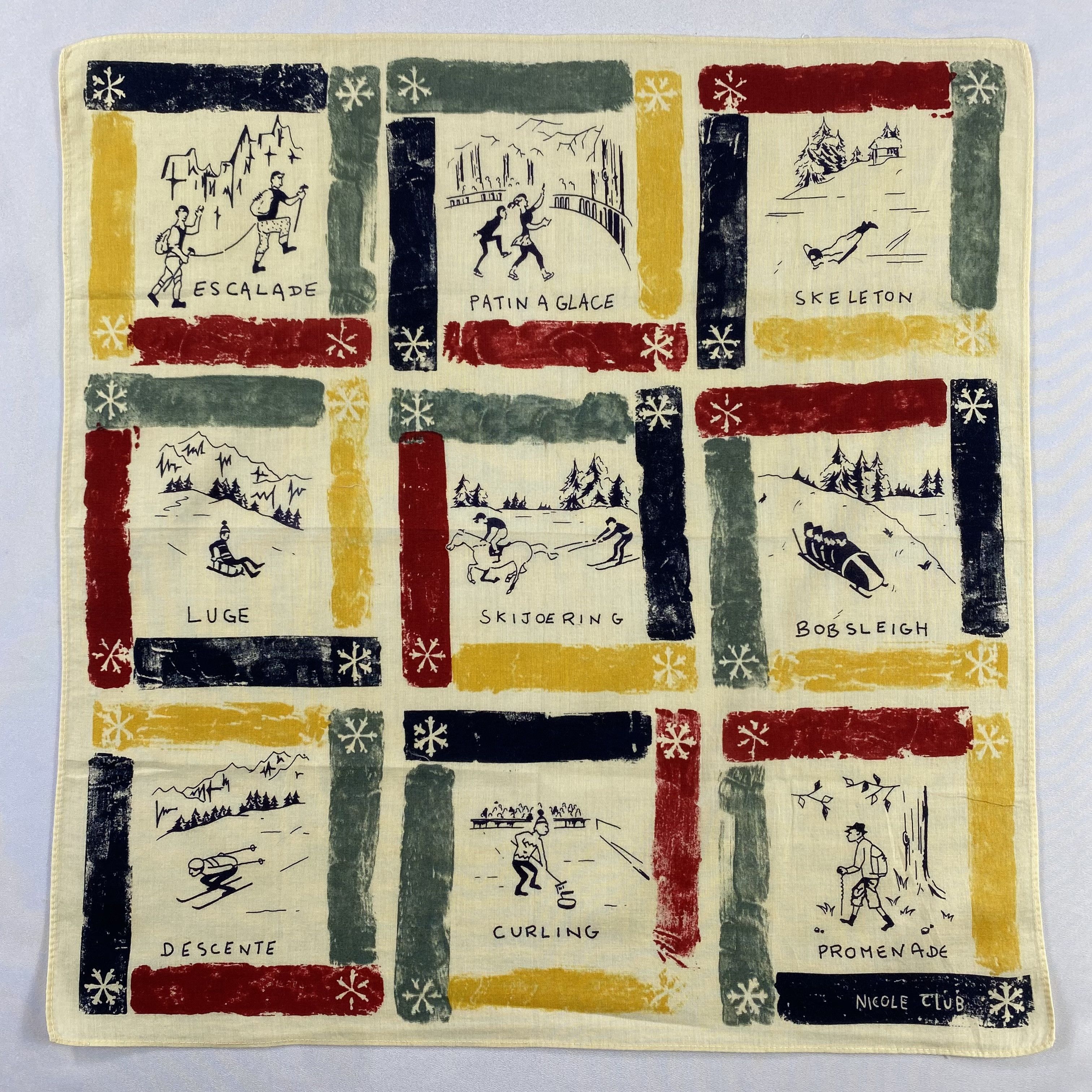 Japanese Brand × Vintage Nicole Club Handkerchief / Neckerchief / Bandana-P777 Size ONE SIZE - 1 Thumbnail