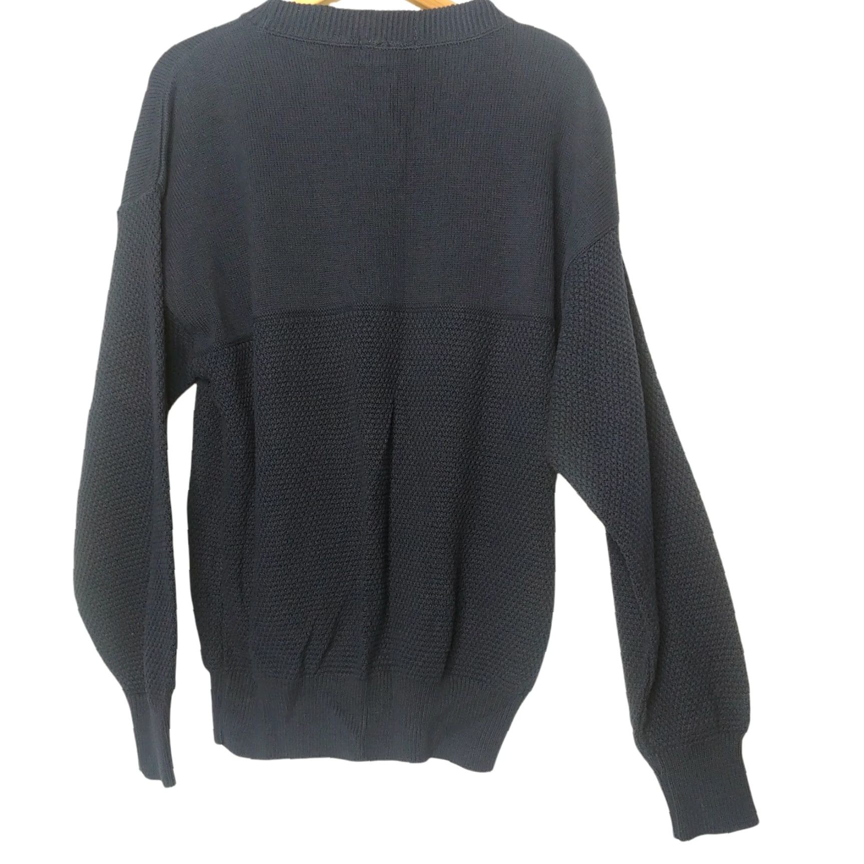 Vintage VINTAGE The Boss Snowplow Sweater Stone Creek XL Pullover Navy Blue Workwear Embroidered Logo Men Size US XL / EU 56 / 4 - 2 Thumbnail