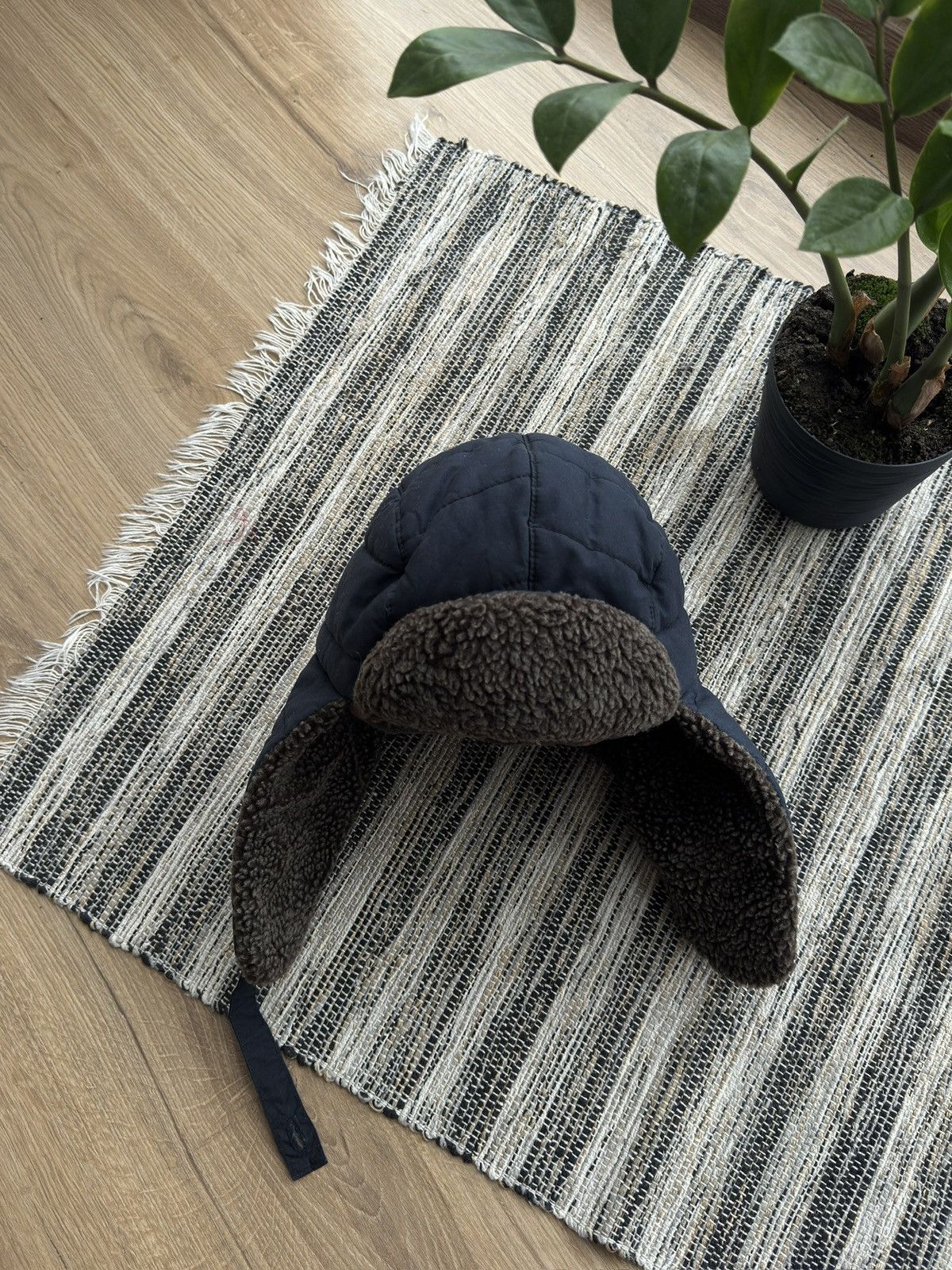 Barbour Vintage Barbour Trapper Fleece Blue Winter Hat Size M Men Size ONE SIZE - 3 Thumbnail