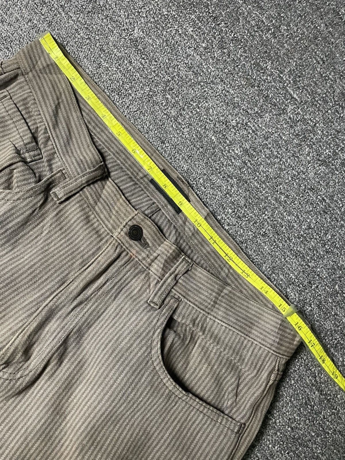 Japanese Brand × Vintage Vintage LOUIS CHAVLON Stripes Denim Pants (112) Size US 33 - 4 Thumbnail