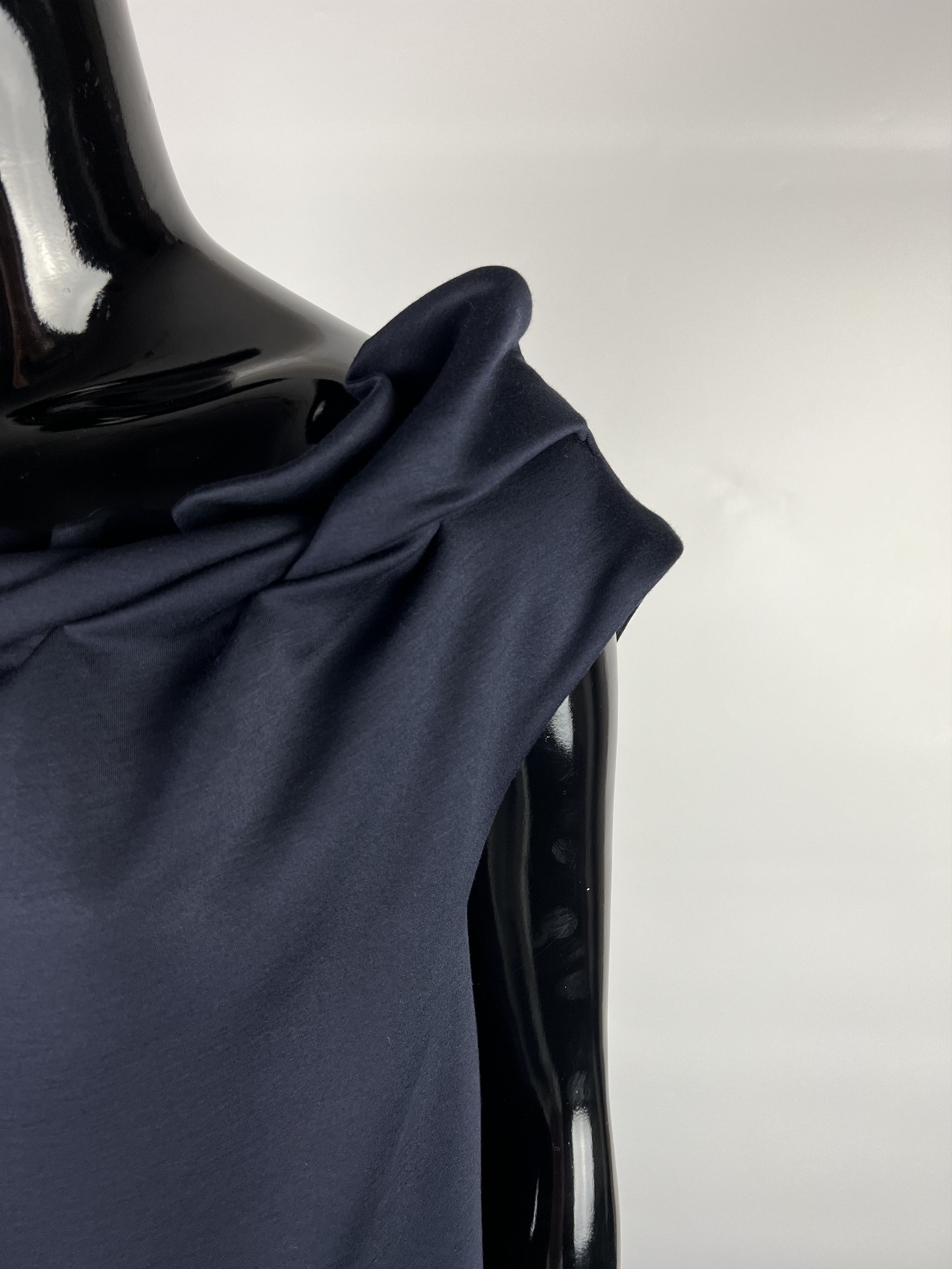 Cos COS Navy Blue Sleeveless Midi Dress Size M Size M / US 6-8 / IT 42-44 - 4 Thumbnail