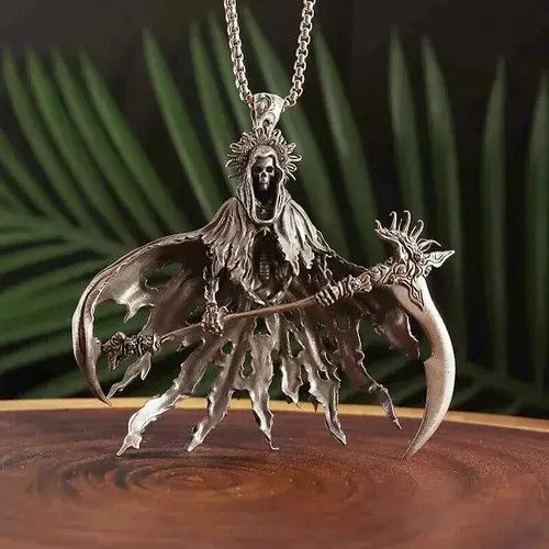 Other Gothic Vintage Skeleton Necklace Size ONE SIZE - 2 Thumbnail