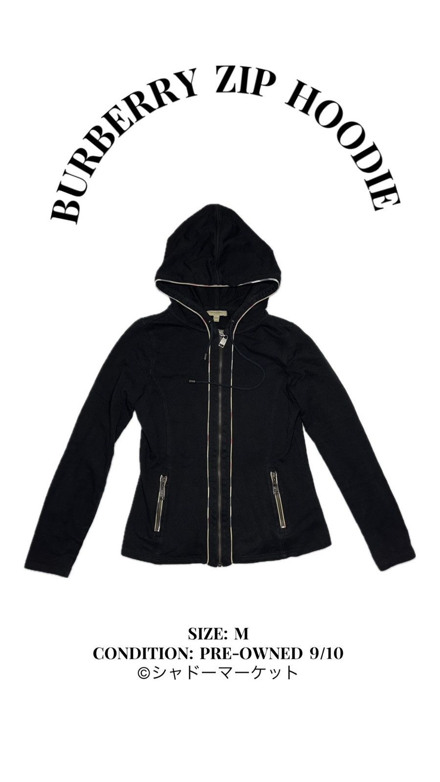 Burberry Burberry zip hoodie Size M / US 6-8 / IT 42-44 - 1 Thumbnail