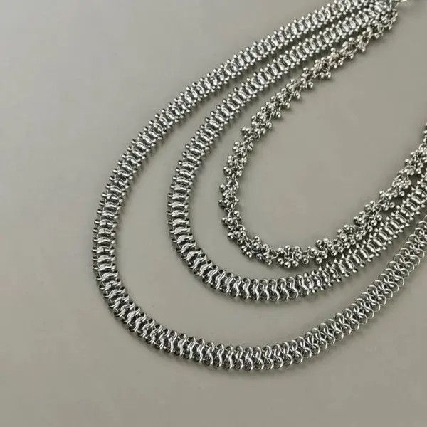 Jewelry Cuban Style Stainless Steel Pants Chain Size ONE SIZE - 3 Thumbnail
