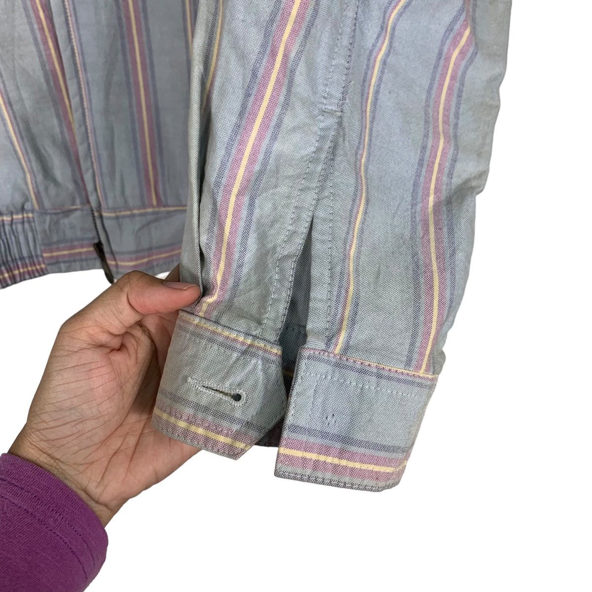 Japanese Brand COUNTDOWN Striped Casual Outfits Light Jacket #1062-C48 Size US L / EU 52-54 / 3 - 13 Thumbnail