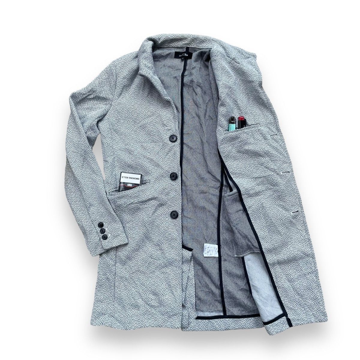 BERNINGS SHO 🇯🇵 BEARNING SHO JAPANESE PUNK BUTTON UP HEAVY COAT JACKET Size US M / EU 48-50 / 2 - 3 Thumbnail