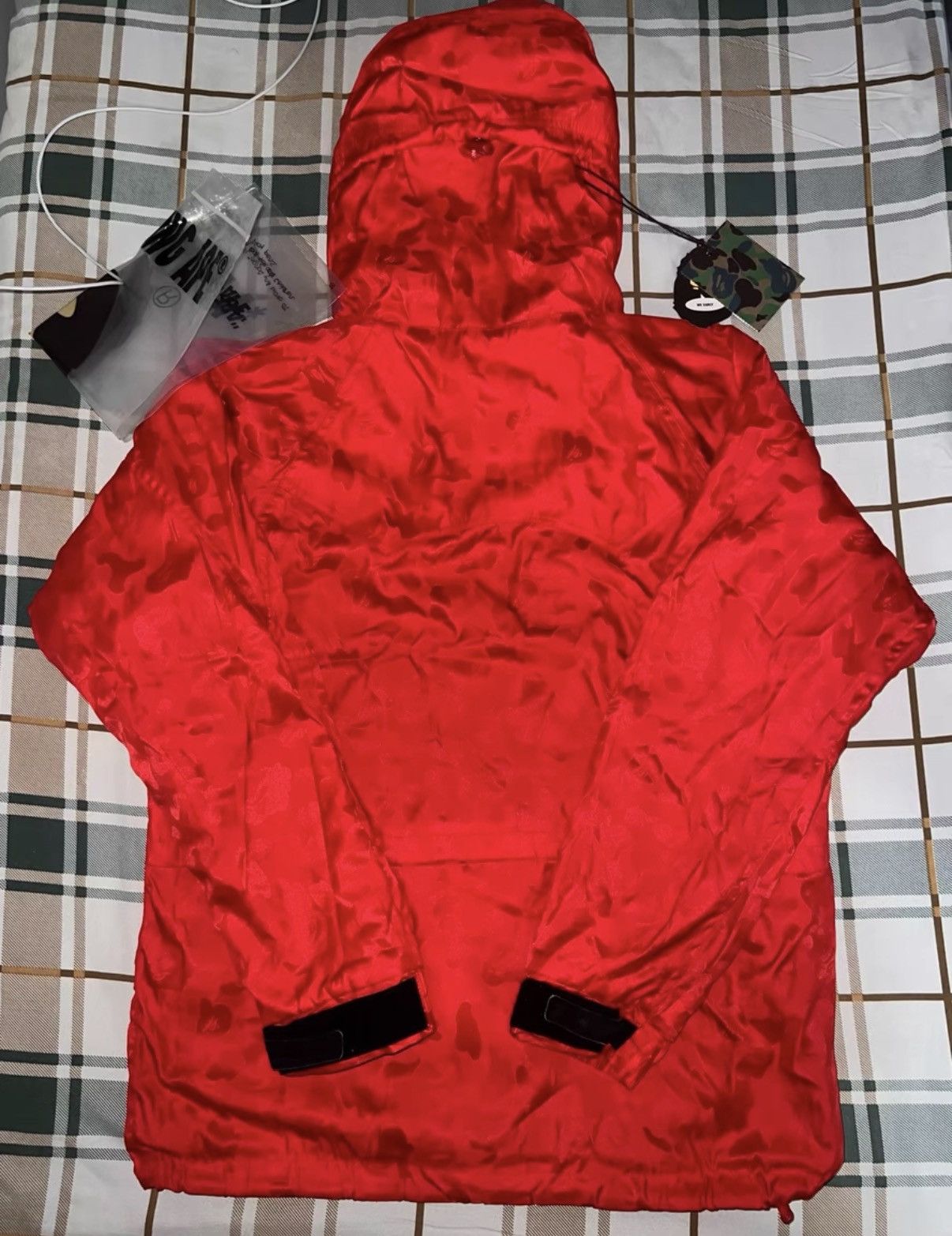 Bape BAPE OG Nigo era, limited edition red fleece windbreaker Size US L / EU 52-54 / 3 - 9 Thumbnail
