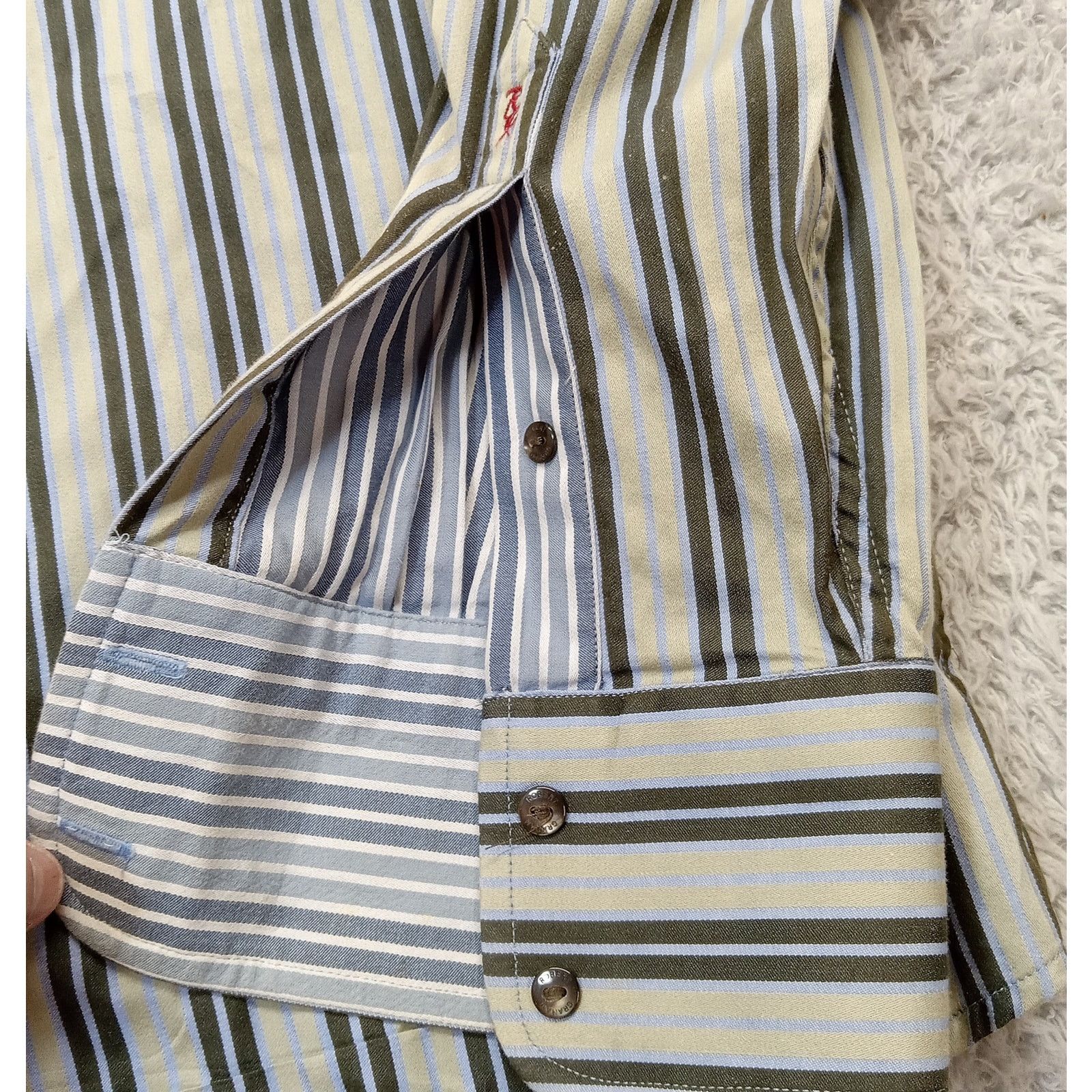 Robert Graham Robert Graham Shirt 2XL Men's Signature Long Sleeve Striped Size US XXL / EU 58 / 5 - 3 Thumbnail
