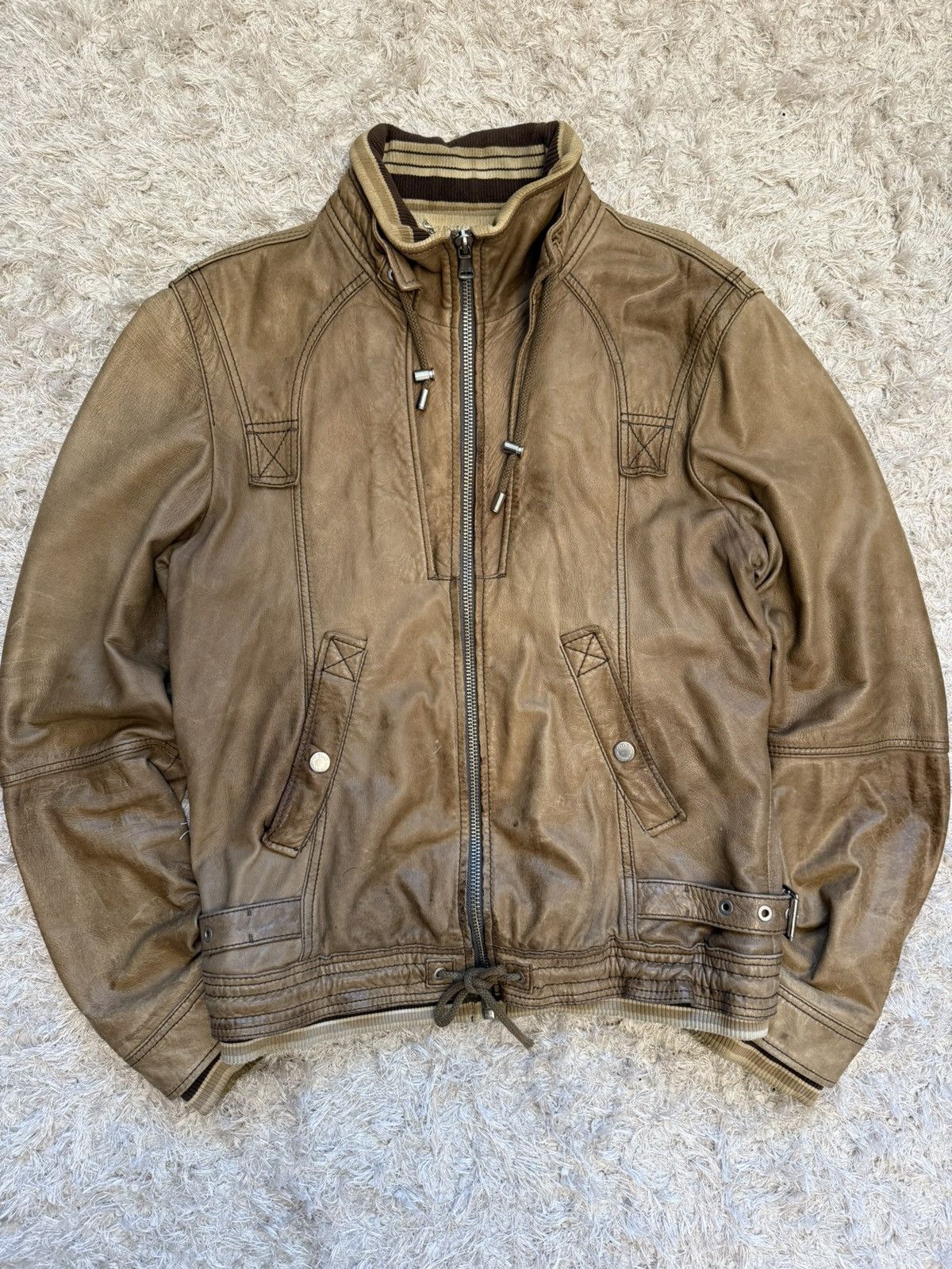 Dolce & Gabbana × Japanese Brand Dolce&Gabbana Leather jacket 🧥 Size US L / EU 52-54 / 3 - 1 Thumbnail