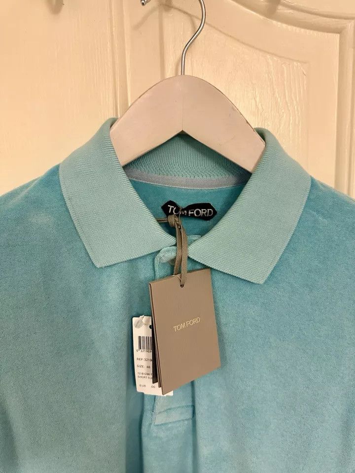 Tom Ford o1ebxxf0225 Polo Shirt in Light Blue Size US M / EU 48-50 / 2 - 3 Thumbnail