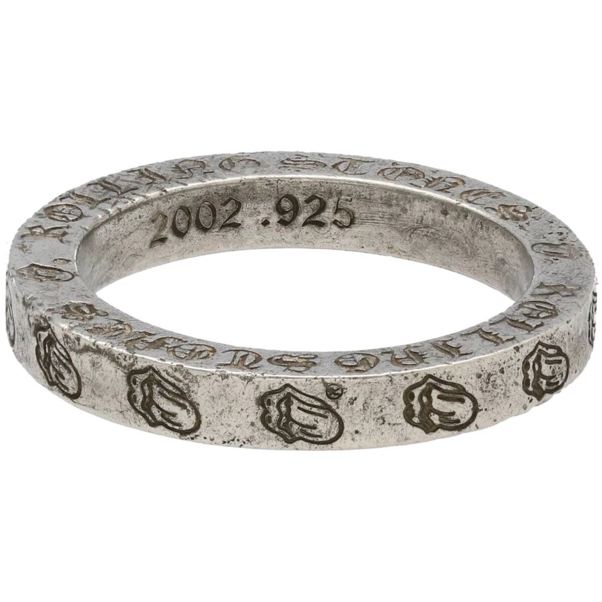 US 8 chrome hearts Cross Narrow Band Ring 16