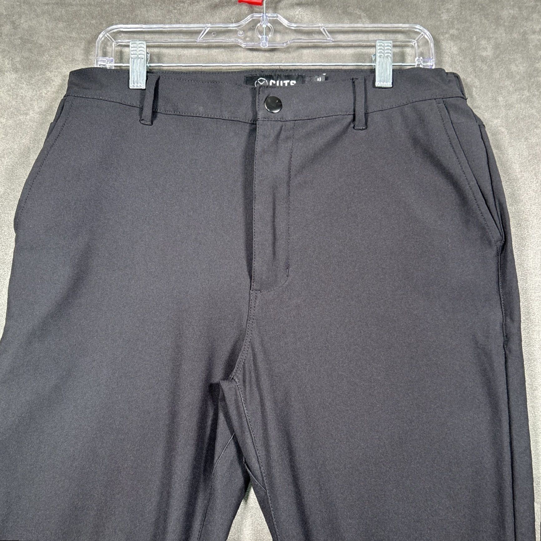 Cuts Cuts AO Jogger Mens L Black Tapered Stretch MB10057V 32x28 Jogger Pants Slim Fit Casual Workwear 100% Polyester City Style Size US 33 - 2 Thumbnail