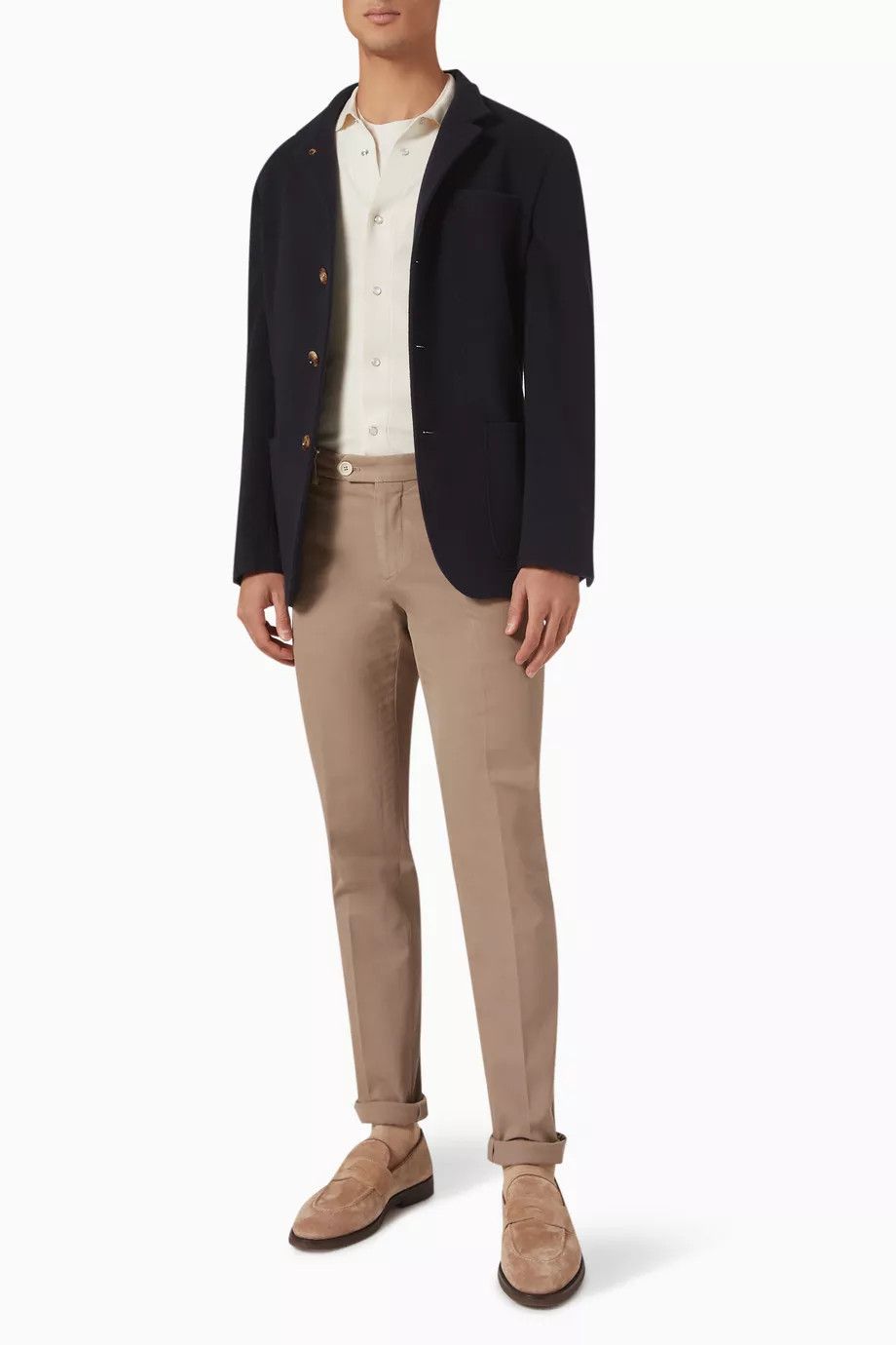 Brunello Cucinelli o1y0526 Cardigan in Cream Size US M / EU 48-50 / 2 - 4 Thumbnail