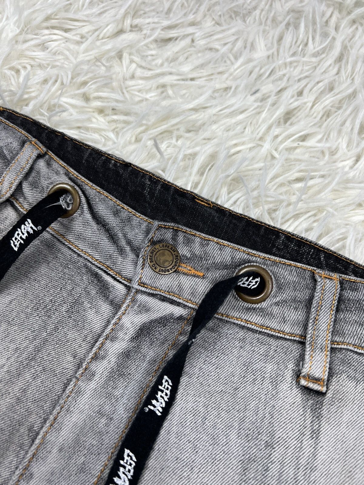 Designer × Japanese Brand Leflah Denim Cargo Short Pants Size US 31 - 5 Thumbnail