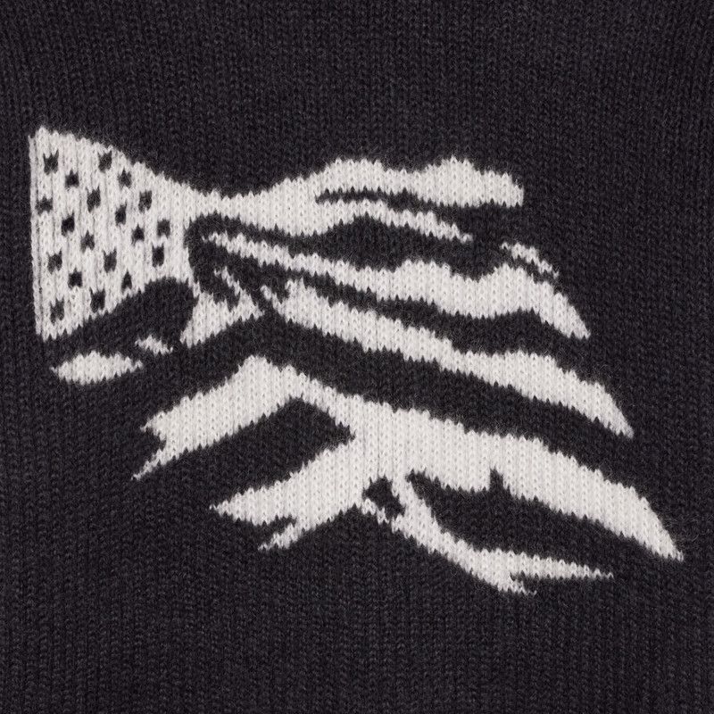 Celine o1mle0426 Ribbed Intarsia Mohair Blend Flag Sweater Size US M / EU 48-50 / 2 - 4 Thumbnail