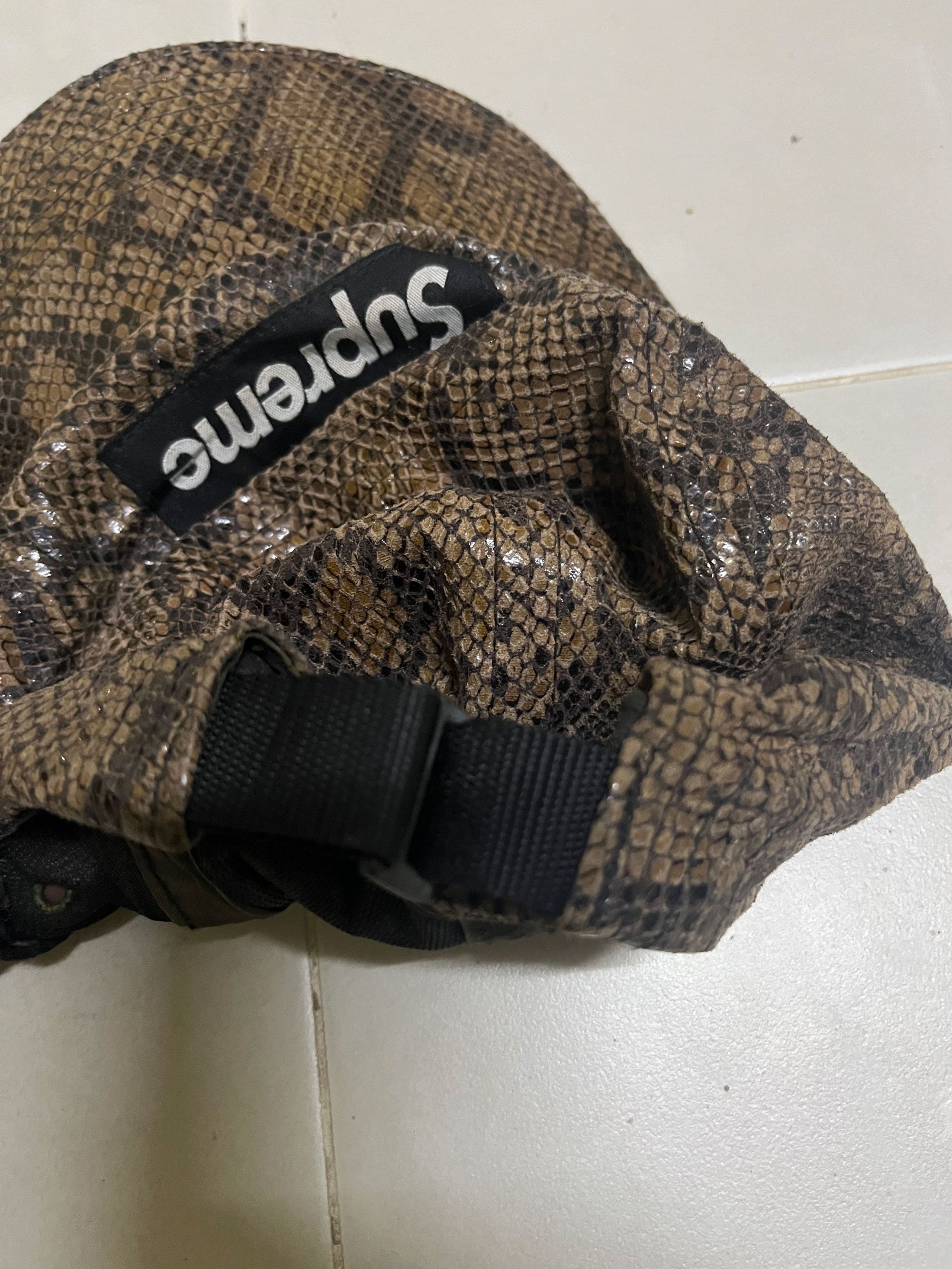Supreme Supreme Snakekin 5 Panel Headwear Cap Size ONE SIZE - 2 Thumbnail