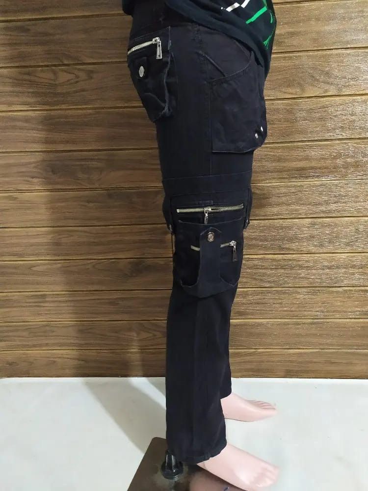 Other Kasonglu Cargo Multipocket Bondage punk Black Pants Size US 29 - 13 Thumbnail
