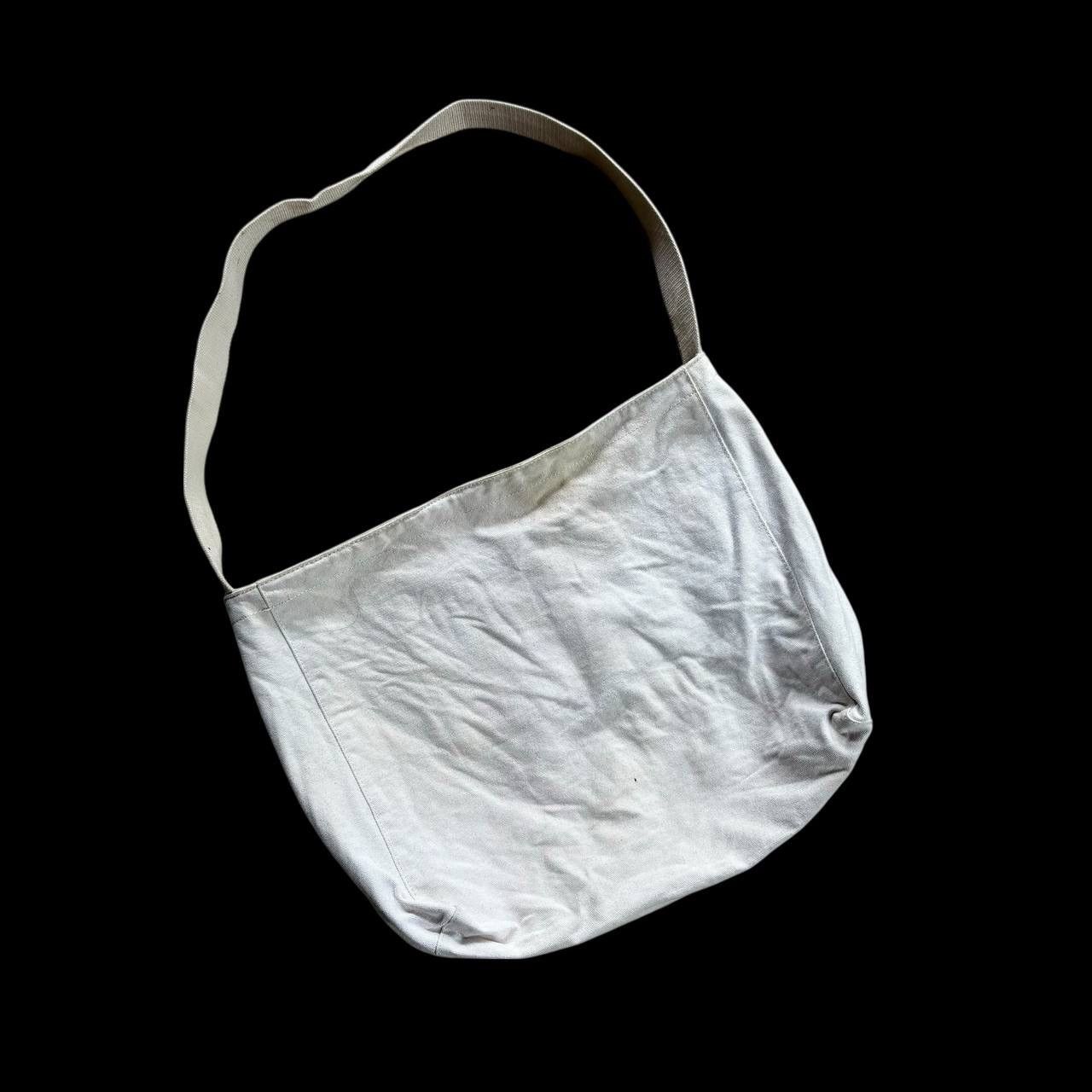 agnes b. Agnes B. Vintage Canvas Messenger Bag White Crossbody Bag Size ONE SIZE - 2 Thumbnail