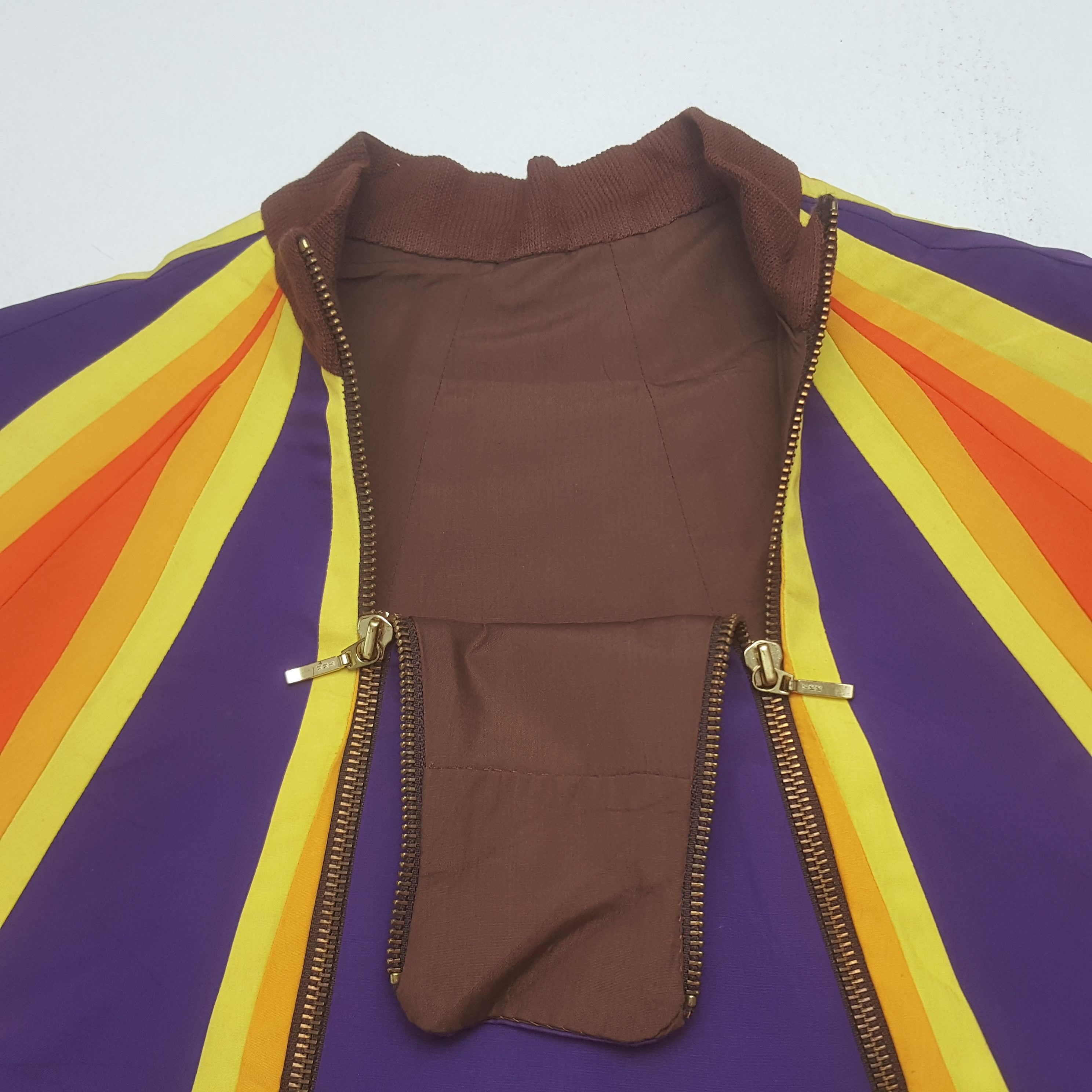 Other Vintage Rainbow Rare Zipper Style Bomber Jacket Size US M / EU 48-50 / 2 - 4 Thumbnail