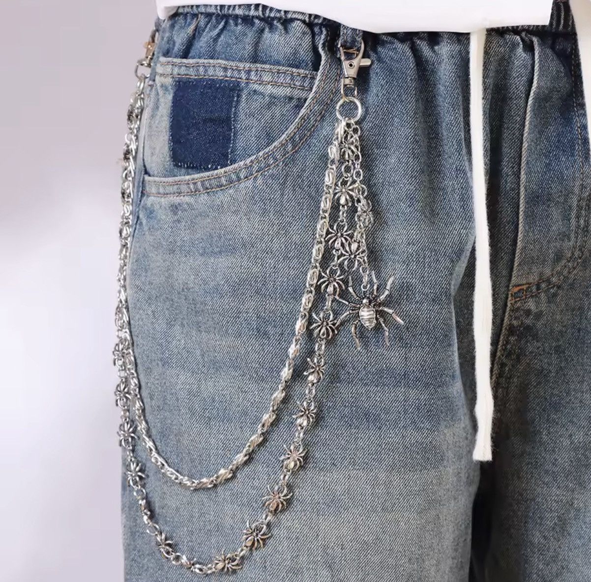 Japanese Brand Double Layer Spider Tasel Wallet Chain Size ONE SIZE - 1 Thumbnail