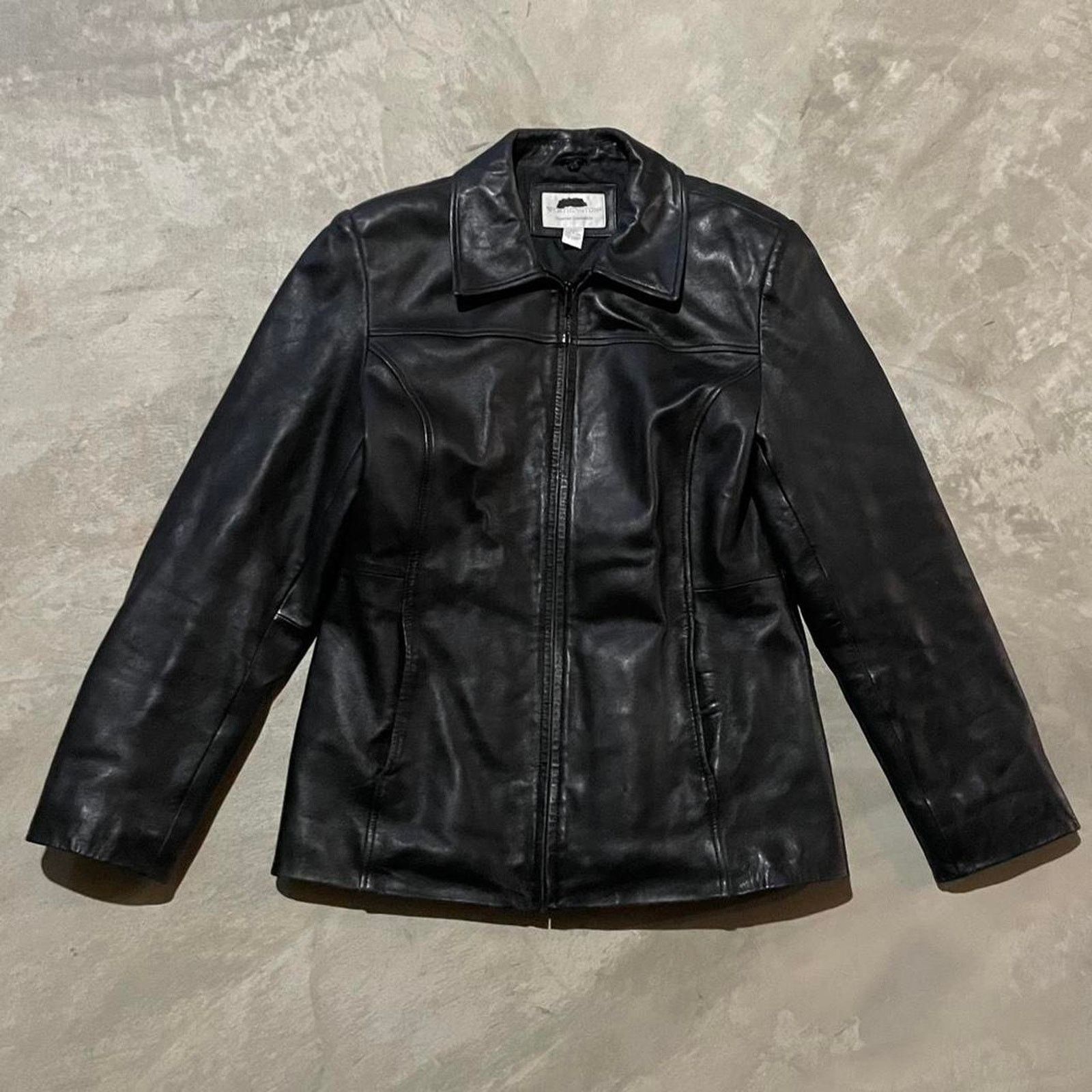 Worthington Worthington leather jacket genuine Grailed