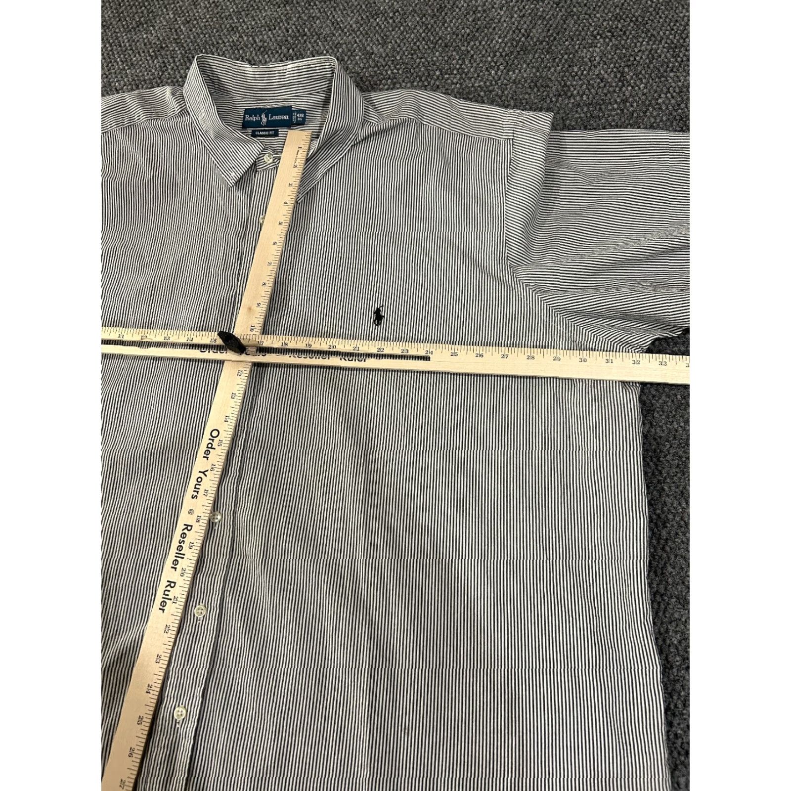 Ralph Lauren Ralph Lauren shirt Mens 4XB blue pony white striped button front classic fit Short Sleeve Button-Up Big & Tall Casual Vintage: No (omit) Size US XXL / EU 58 / 5 - 4 Thumbnail