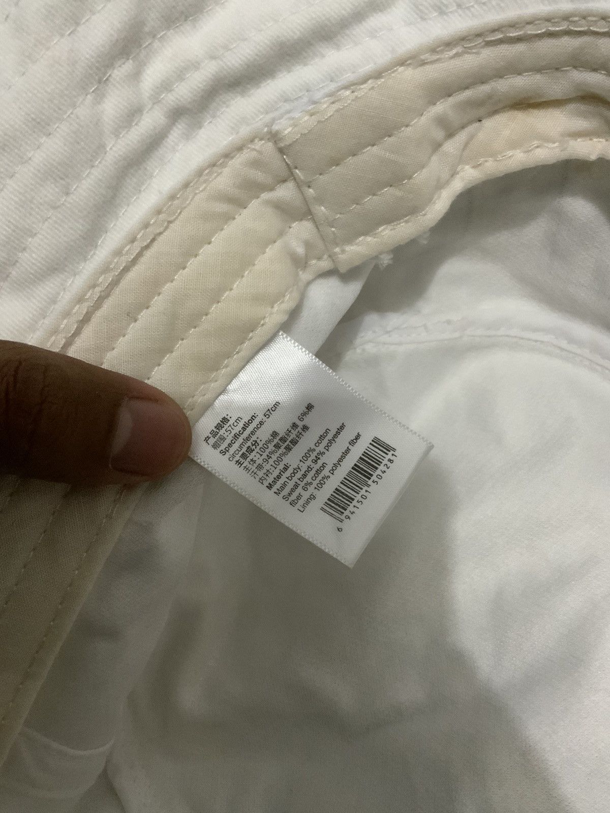 Hat Club Absorb Spellout White Bucket Hat Size ONE SIZE - 11 Thumbnail